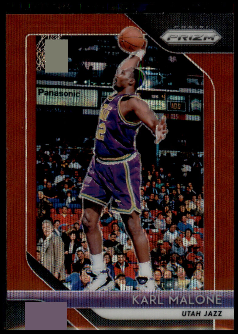 2018-19 Panini Prizm #75 Karl Malone Prizms Ruby Wave