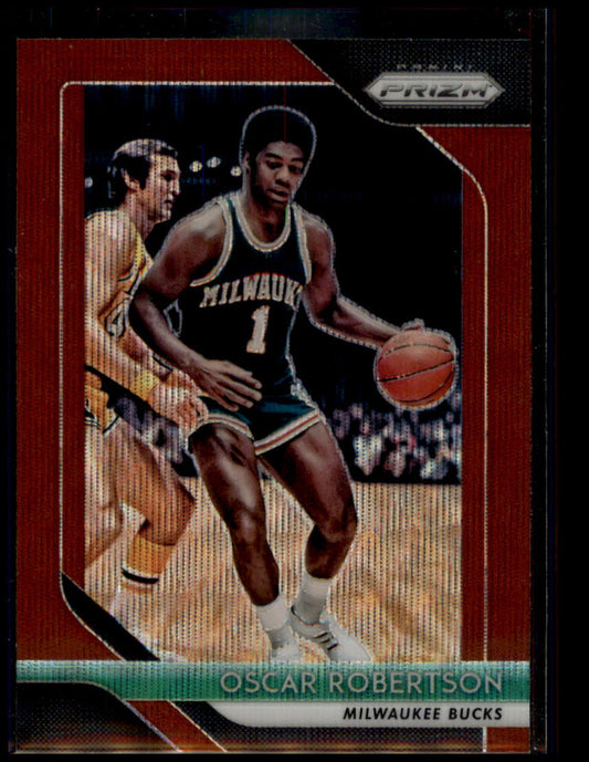 2018-19 Panini Prizm #125 Oscar Robertson Prizms Ruby Wave