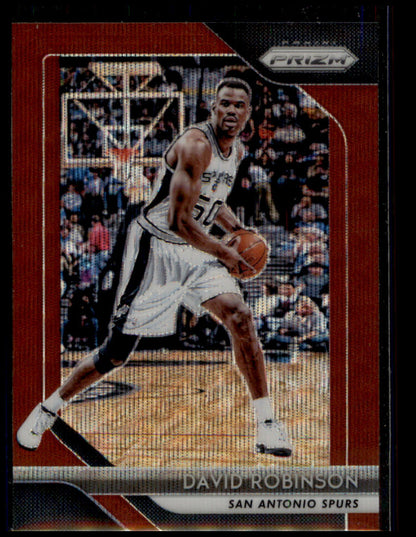 2018-19 Panini Prizm #195 David Robinson Prizms Ruby Wave