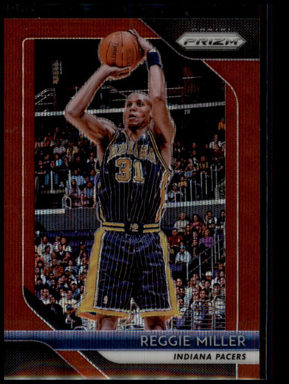 2018-19 Panini Prizm #55 Reggie Miller Prizms Ruby Wave