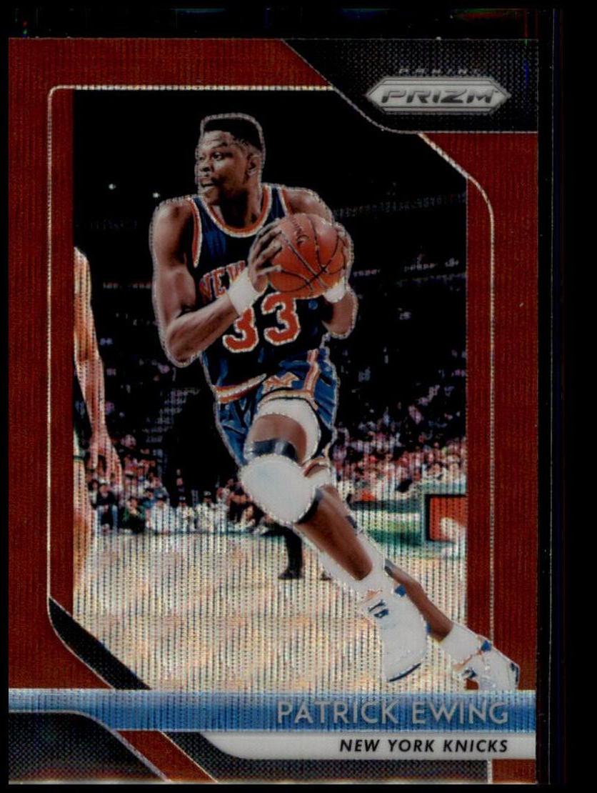 2018-19 Panini Prizm #105 Patrick Ewing Prizms Ruby Wave