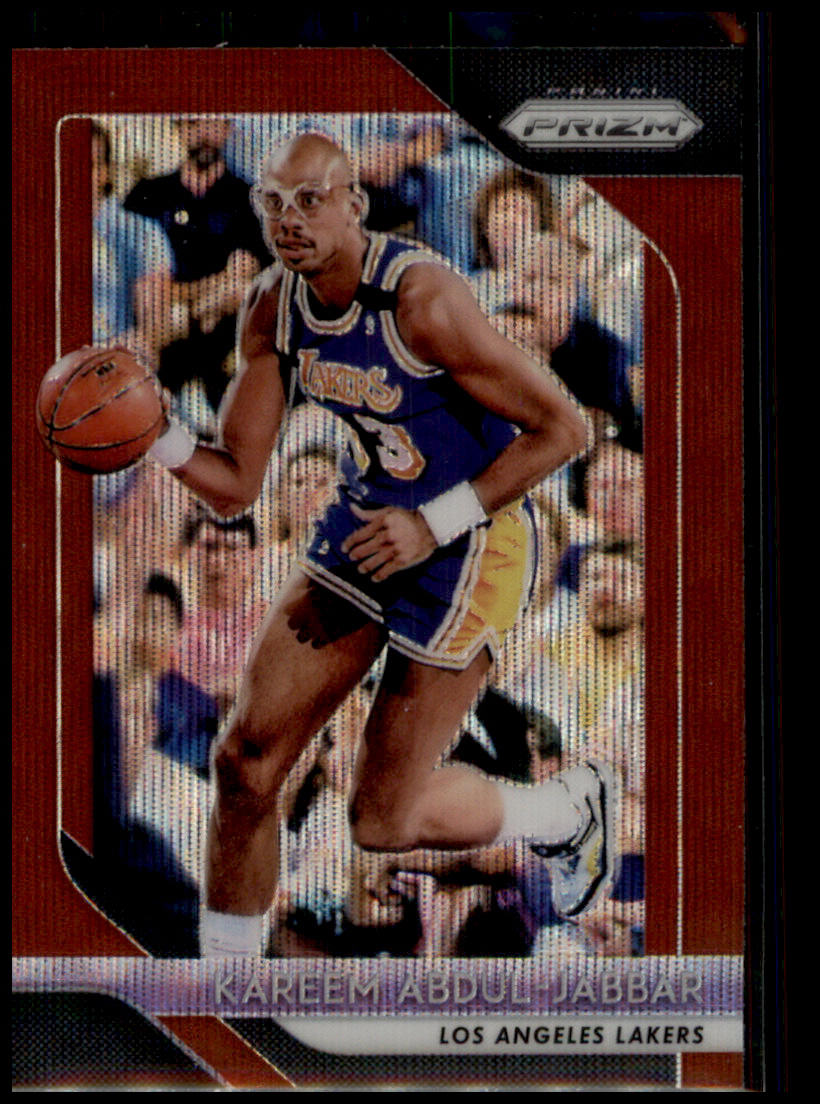 2018-19 Panini Prizm #115 Kareem Abdul-Jabbar Prizms Ruby Wave