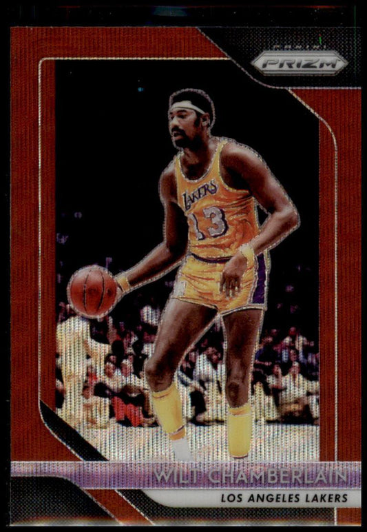 2018-19 Panini Prizm #205 Wilt Chamberlain Prizms Ruby Wave