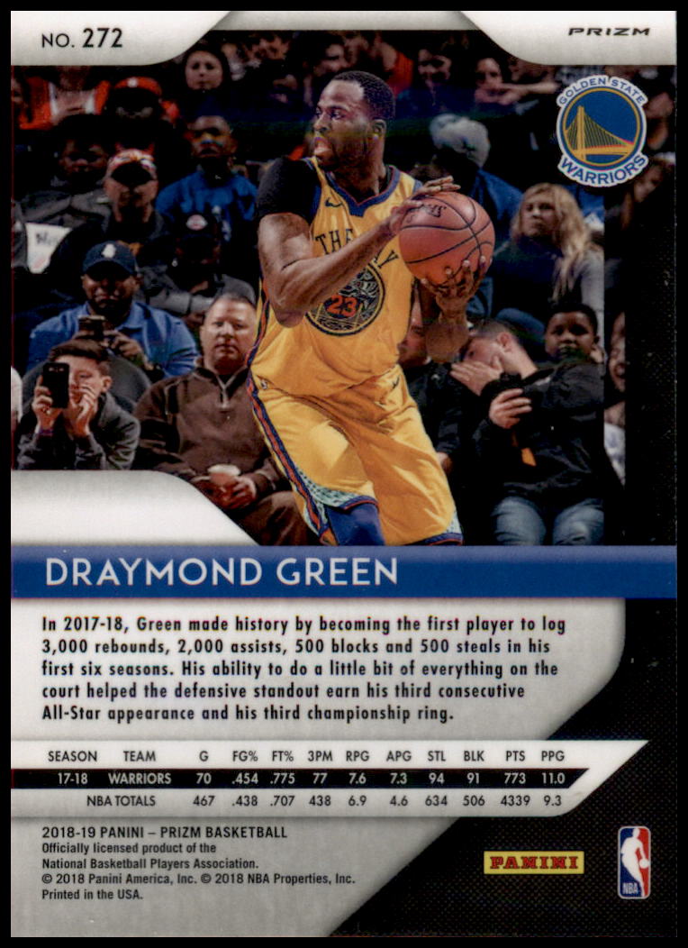 2018-19 Panini Prizm #272 Draymond Green Prizms Hyper