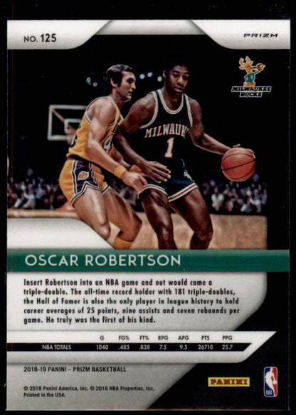 2018-19 Panini Prizm #125 Oscar Robertson Prizms Hyper