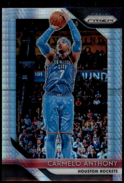 2018-19 Panini Prizm #59 Carmelo Anthony Prizms Hyper