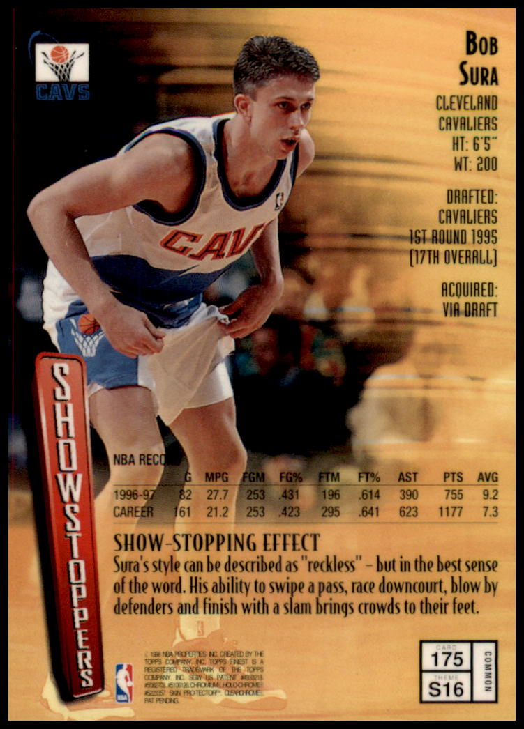 1997-98 Finest #175 Bob Sura