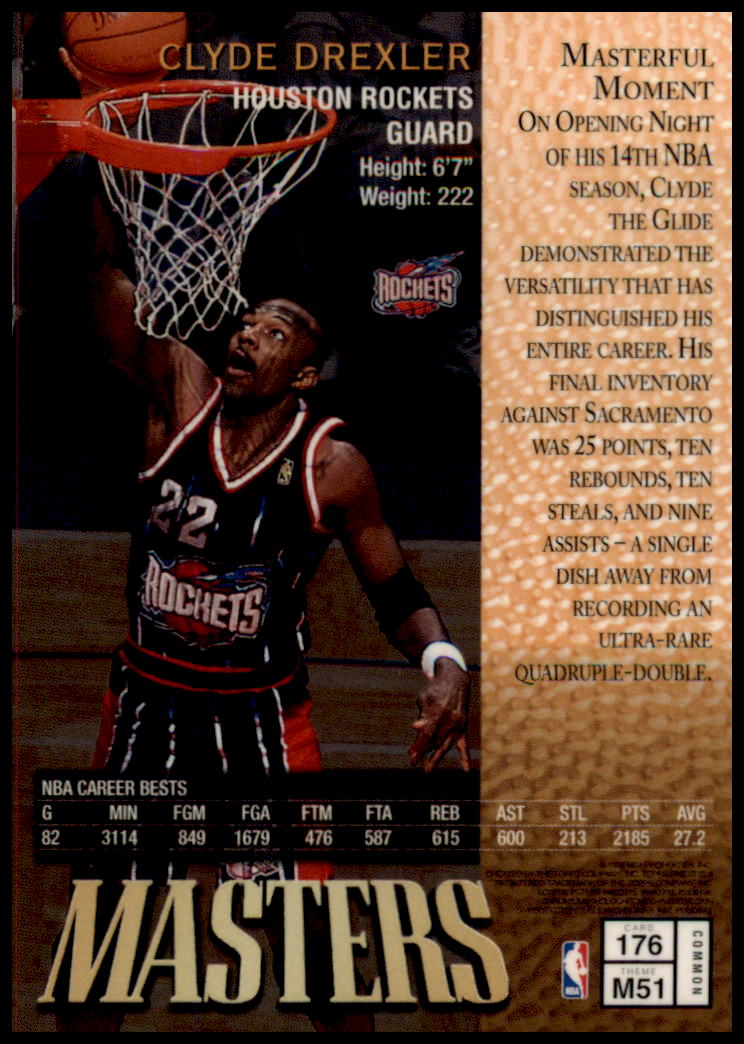 1997-98 Finest #176 Clyde Drexler