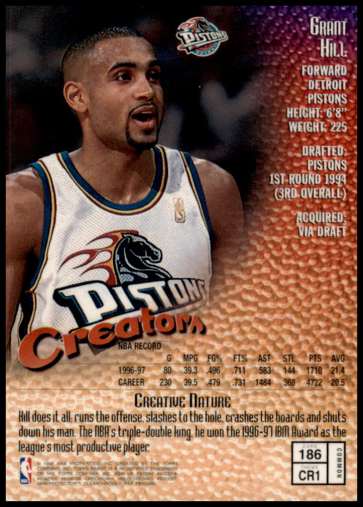 1997-98 Finest #186 Grant Hill