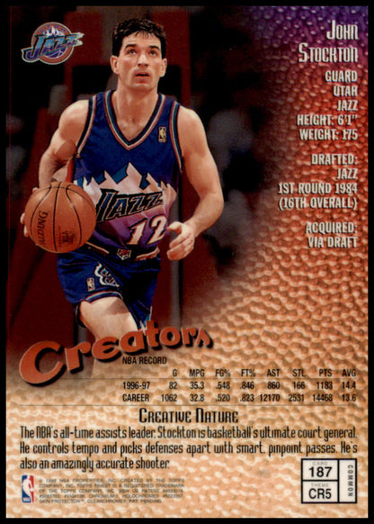 1997-98 Finest #187 John Stockton