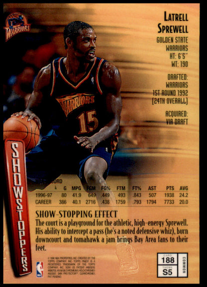 1997-98 Finest #188 Latrell Sprewell