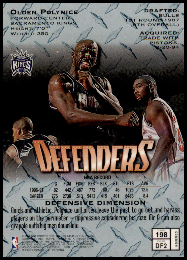 1997-98 Finest #198 Olden Polynice