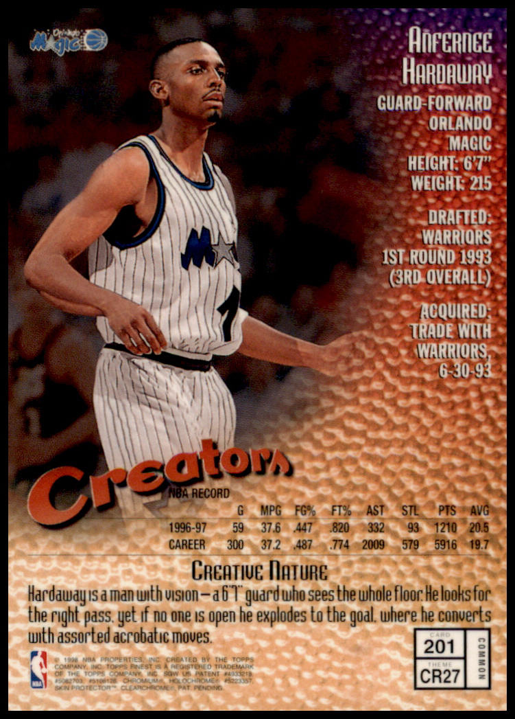 1997-98 Finest #201 Anfernee Hardaway