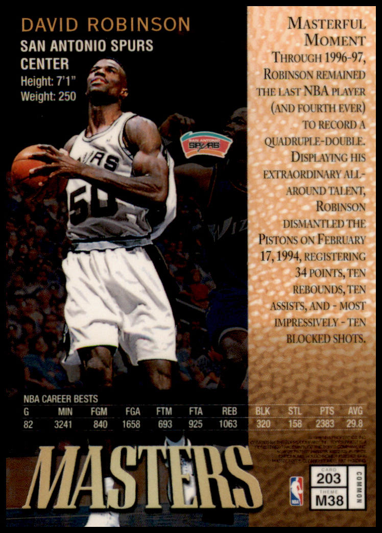 1997-98 Finest #203 David Robinson