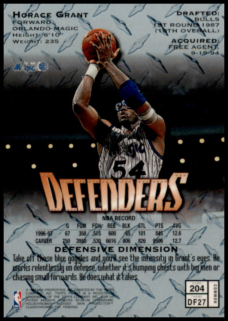 1997-98 Finest #204 Horace Grant