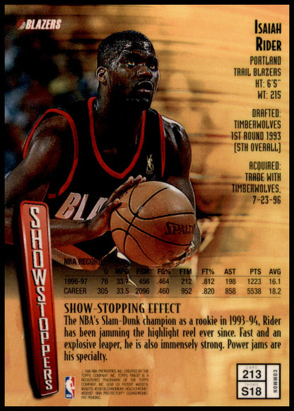 1997-98 Finest #213 Isaiah Rider