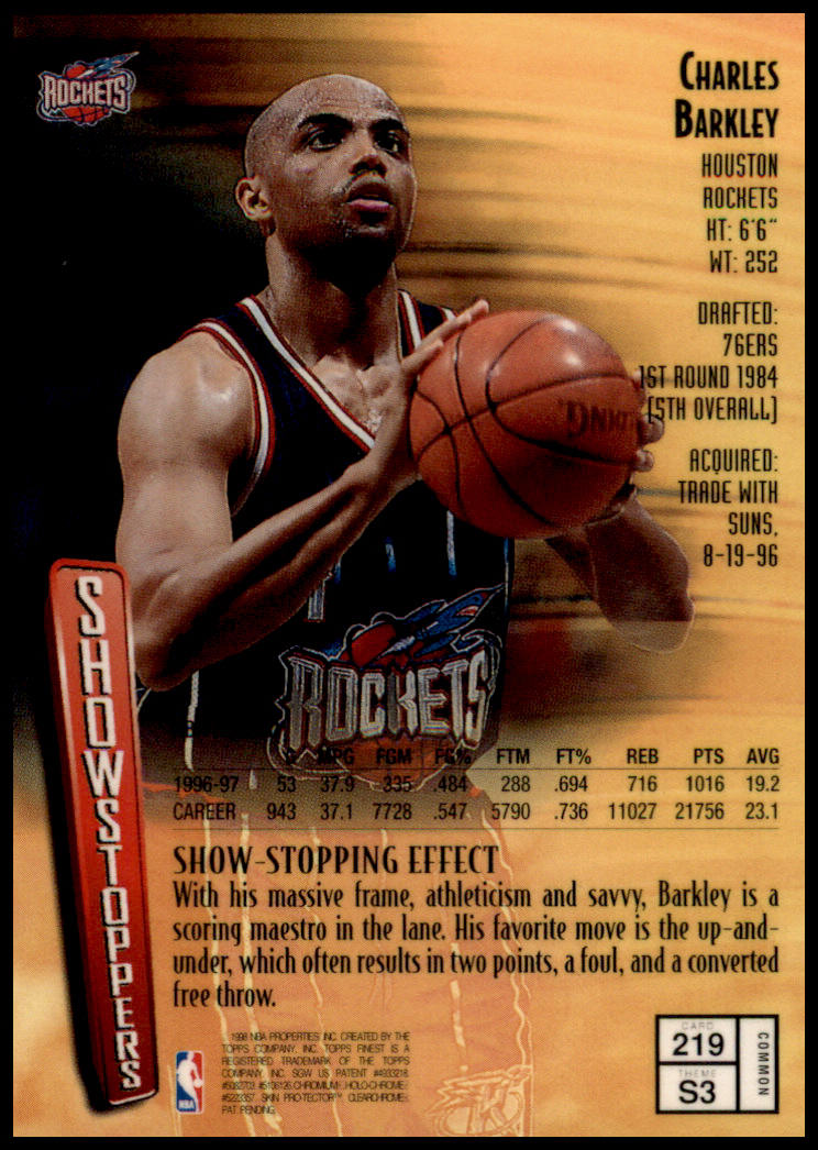 1997-98 Finest #219 Charles Barkley