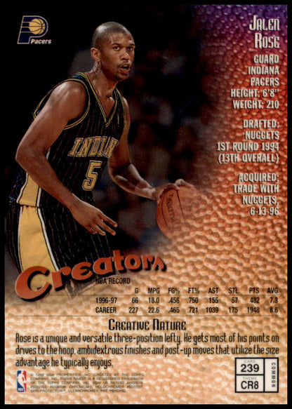 1997-98 Finest #239 Jalen Rose