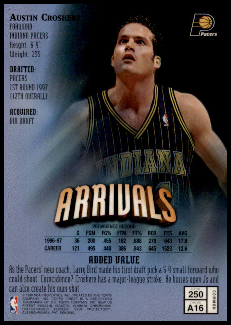 1997-98 Finest #250 Austin Croshere