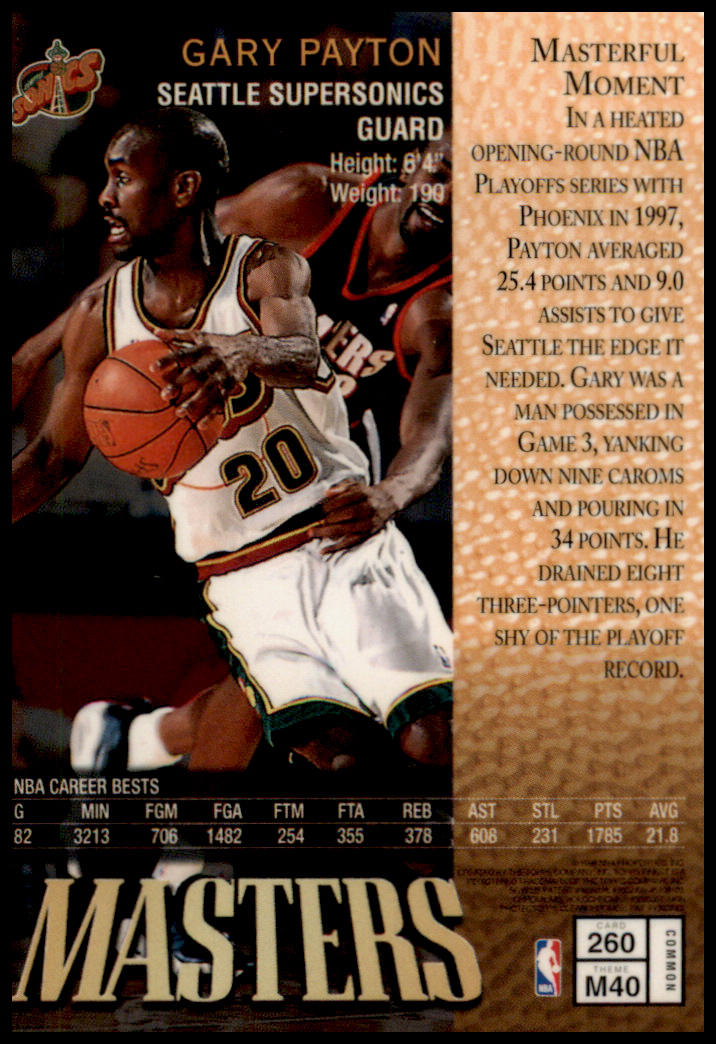 1997-98 Finest #260 Gary Payton