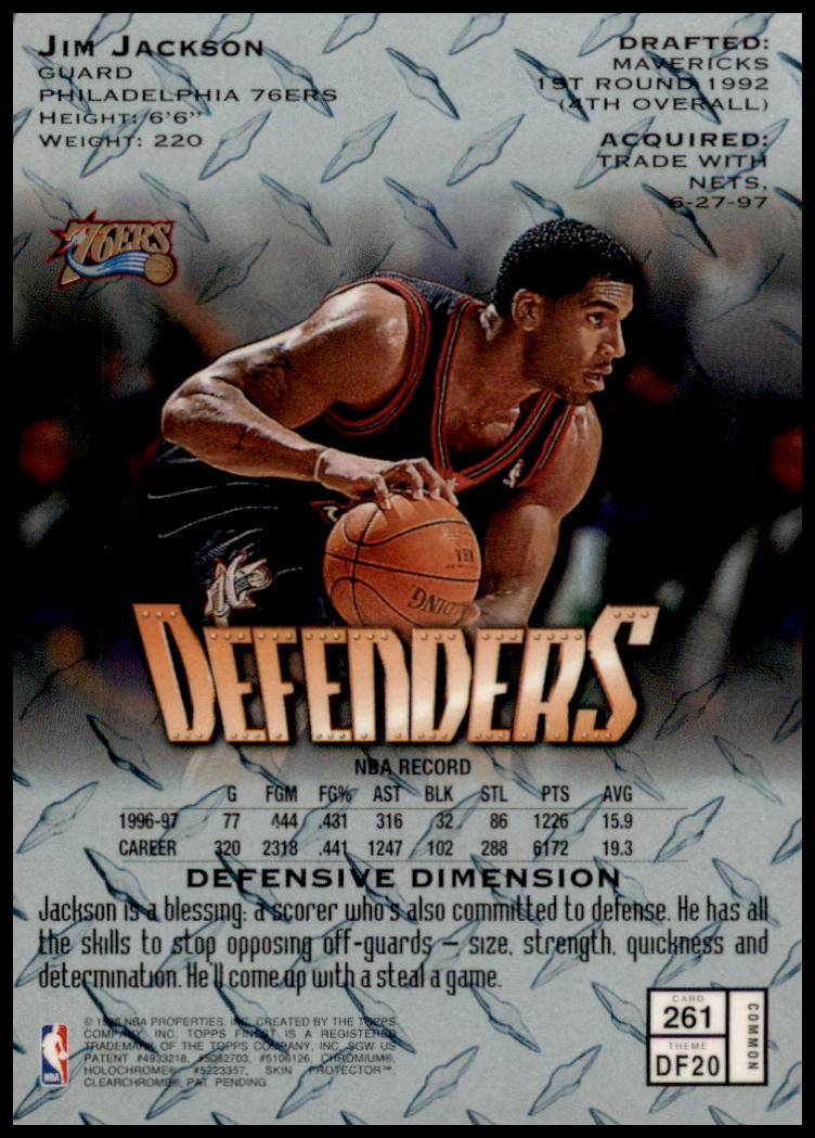 1997-98 Finest #261 Jim Jackson