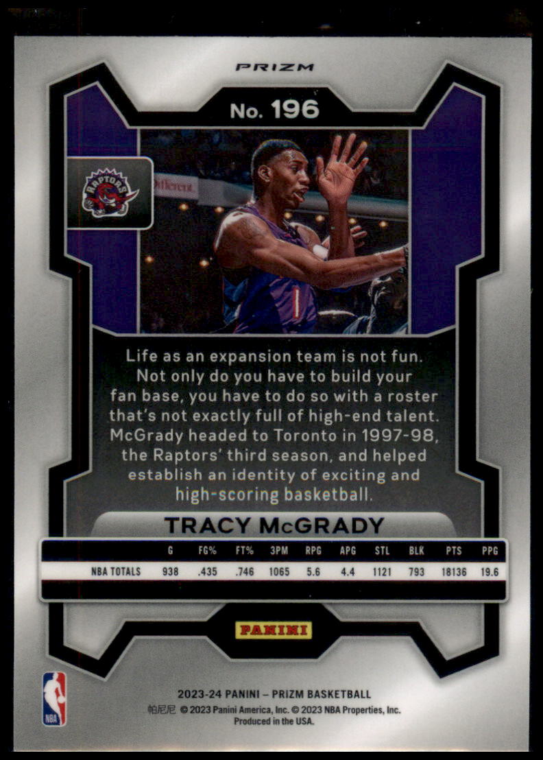 2023-24 Panini Prizm #196 Tracy McGrady Prizms Hyper