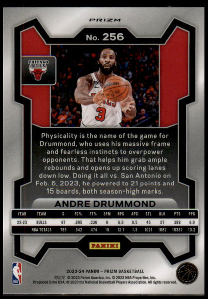 2023-24 Panini Prizm #256 Andre Drummond Prizms Hyper