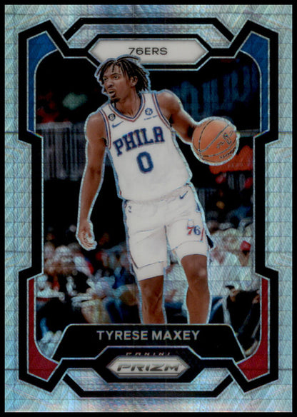 2023-24 Panini Prizm #15 Tyrese Maxey Prizms Hyper