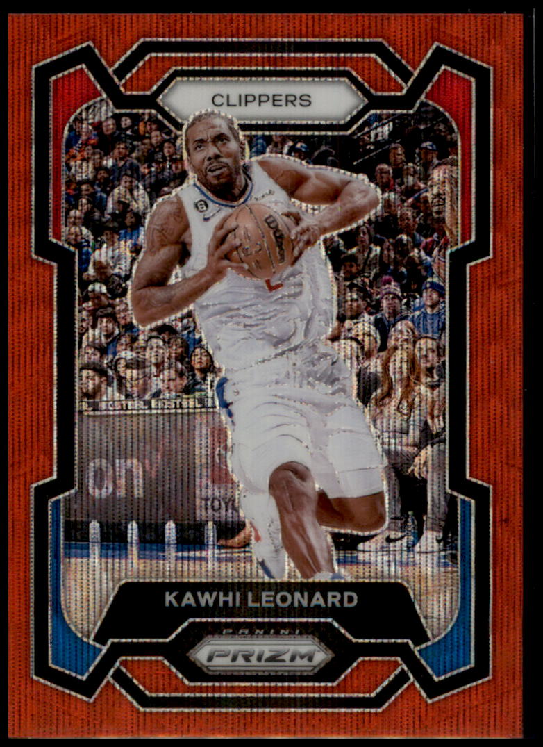 2023-24 Panini Prizm #4 Kawhi Leonard Prizms Ruby Wave