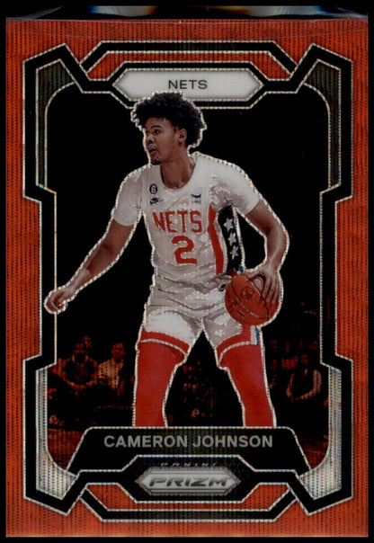 2023-24 Panini Prizm #222 Cameron Johnson Prizms Ruby Wave