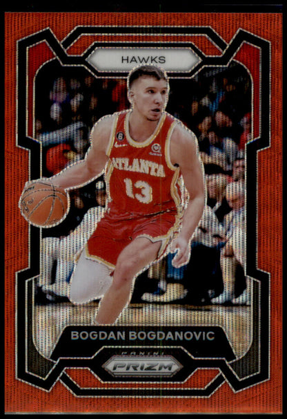 2023-24 Panini Prizm #23 Bogdan Bogdanovic Prizms Ruby Wave