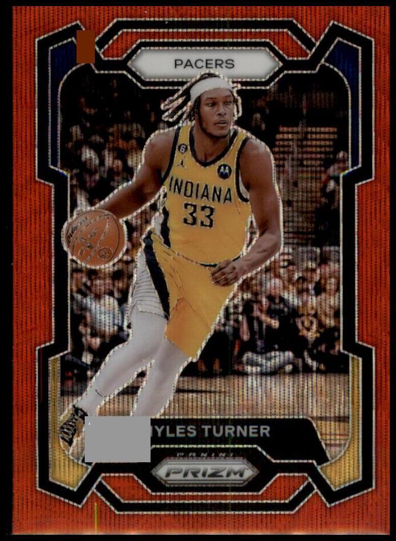 2023-24 Panini Prizm #34 Myles Turner Prizms Ruby Wave