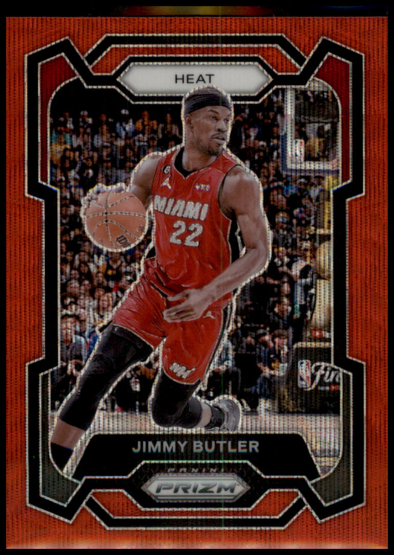 2023-24 Panini Prizm #118 Jimmy Butler Prizms Ruby Wave