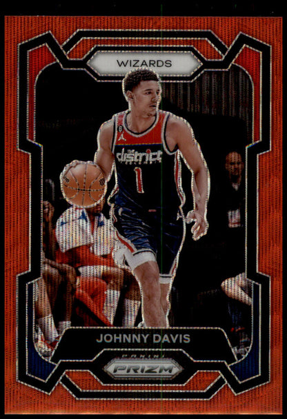 2023-24 Panini Prizm #38 Johnny Davis Prizms Ruby Wave