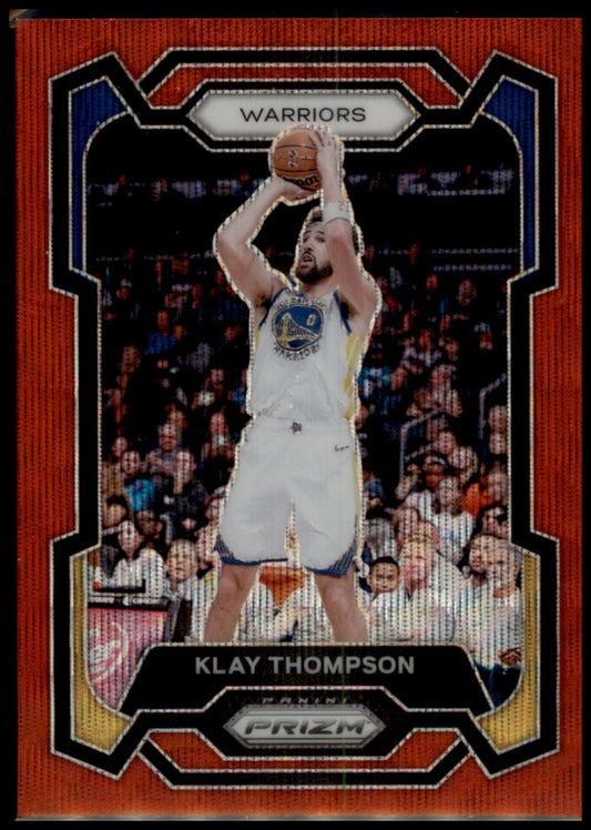 2023-24 Panini Prizm #109 Klay Thompson Prizms Ruby Wave