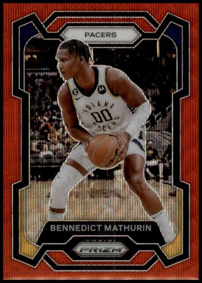 2023-24 Panini Prizm #14 Bennedict Mathurin Prizms Ruby Wave