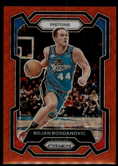 2023-24 Panini Prizm #44 Bojan Bogdanovic Prizms Ruby Wave