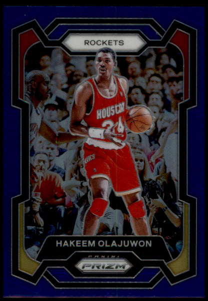 2023-24 Panini Prizm #191 Hakeem Olajuwon Prizms Blue #/199