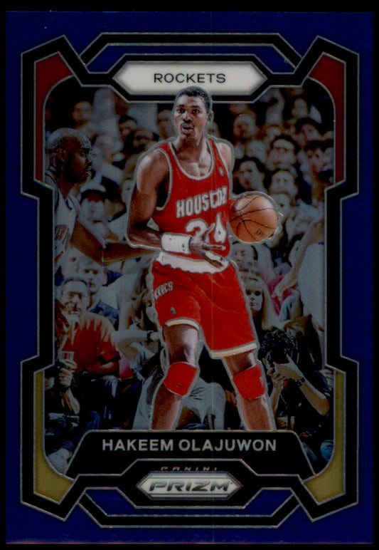 2023-24 Panini Prizm #191 Hakeem Olajuwon Prizms Blue #/199