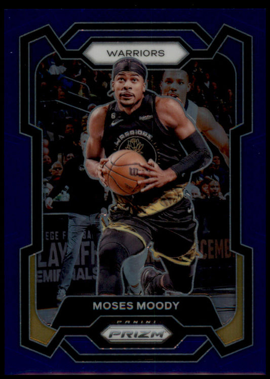 2023-24 Panini Prizm #228 Moses Moody Prizms Blue #/199