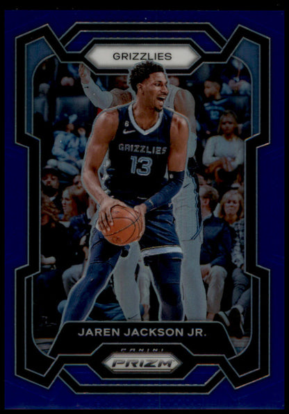 2023-24 Panini Prizm #61 Jaren Jackson Jr. Prizms Blue #/199