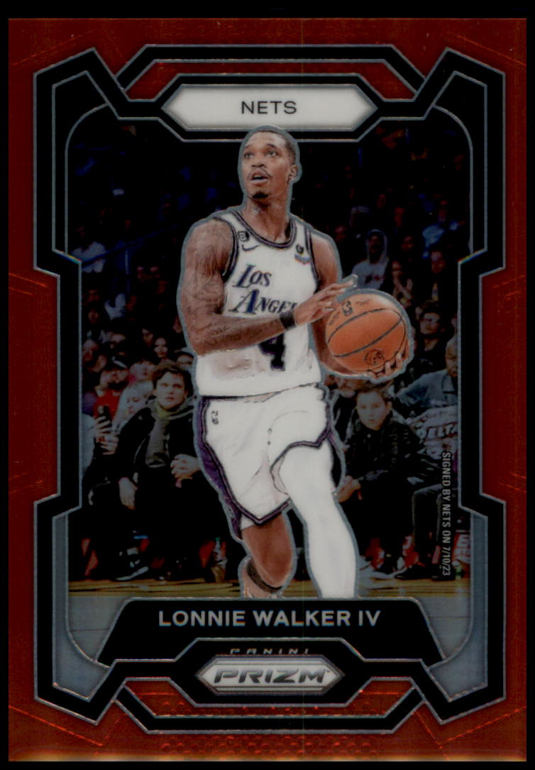 2023-24 Panini Prizm #231 Lonnie Walker IV Prizms Red #/299