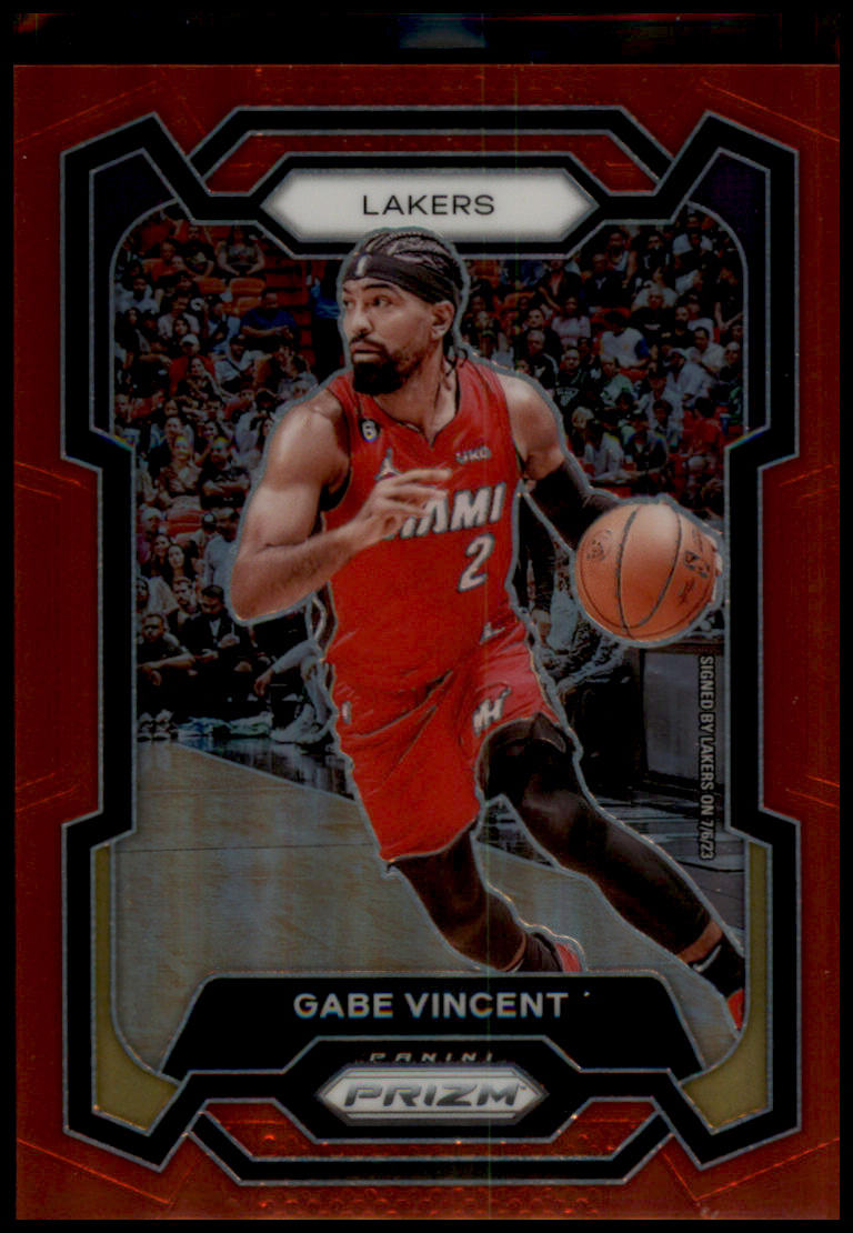 2023-24 Panini Prizm #225 Gabe Vincent Prizms Red #/299