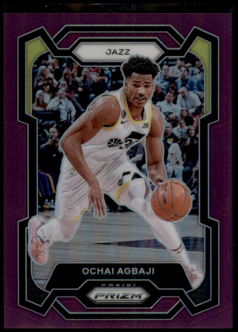 2023-24 Panini Prizm #92 Ochai Agbaji Prizms Purple #/99