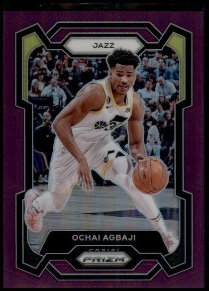 2023-24 Panini Prizm #92 Ochai Agbaji Prizms Purple #/99