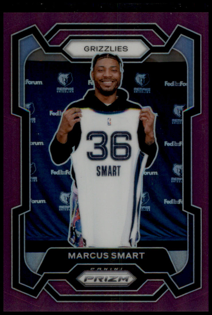 2023-24 Panini Prizm #62 Marcus Smart Prizms Purple #/99