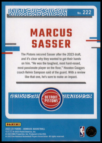 2023-24 Donruss #222 Marcus Sasser