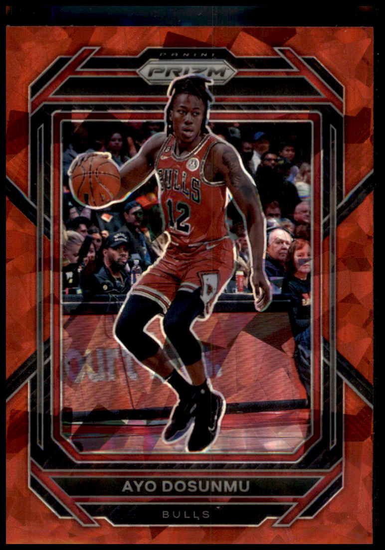 2022-23 Panini Prizm #79 Ayo Dosunmu Prizms Red Ice