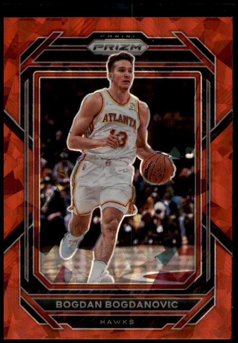 2022-23 Panini Prizm #158 Bogdan Bogdanovic Prizms Red Ice