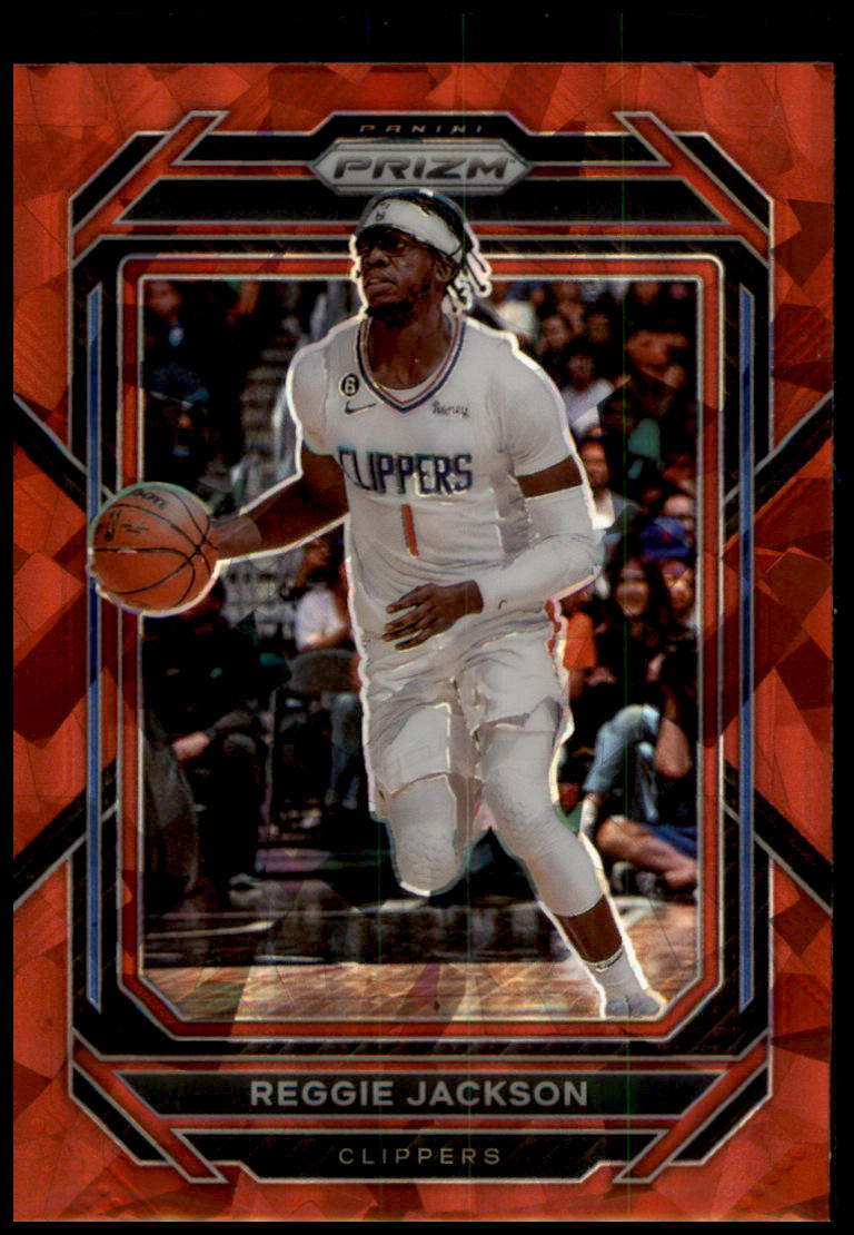 2022-23 Panini Prizm #116 Reggie Jackson Prizms Red Ice